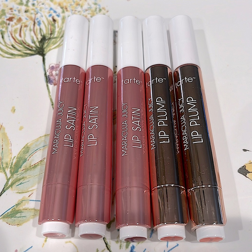 Tarte (3) Maracuja Juicy Lip Satins & (2) Lip Plumps price is firm